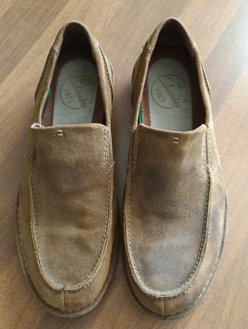 EUC Clark's Brown Suede Casual/Dress Shoe (13)